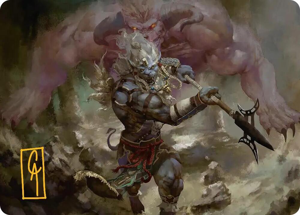 29/53 - Kimahri, Valiant Guardian Art Card [FINAL FANTASY: Art Series] [Gold-Stamped]