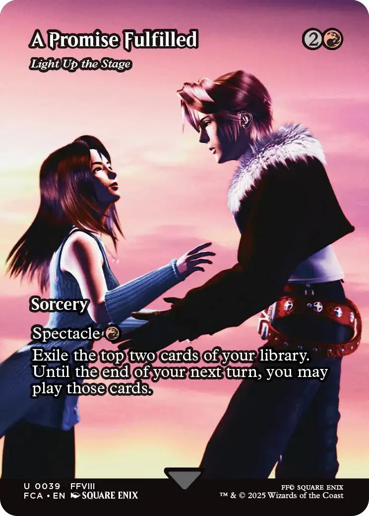 A Promise Fulfilled - Light Up the Stage [39] [Borderless] [FINAL FANTASY: Through the Ages] [Non-Foil]