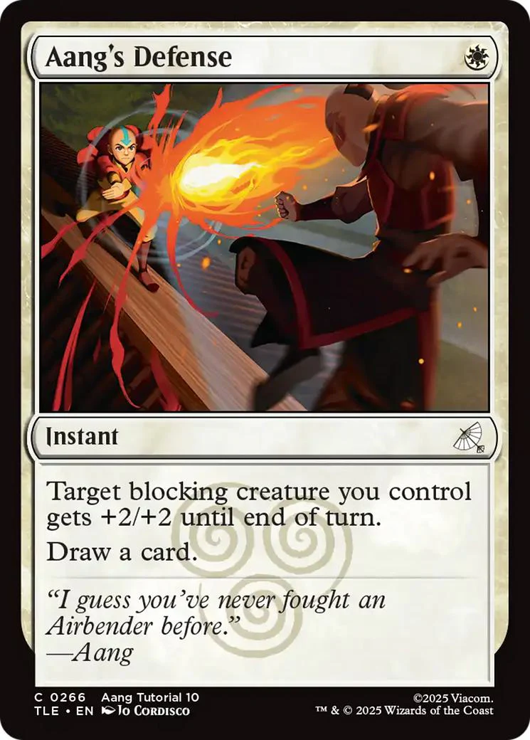Aang's Defense [266] [Avatar: The Last Airbender Eternal] [Non-Foil]