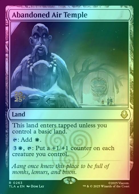 Abandoned Air Temple [263s] [Prerelease] [Avatar: The Last Airbender: Promos] [Foil]