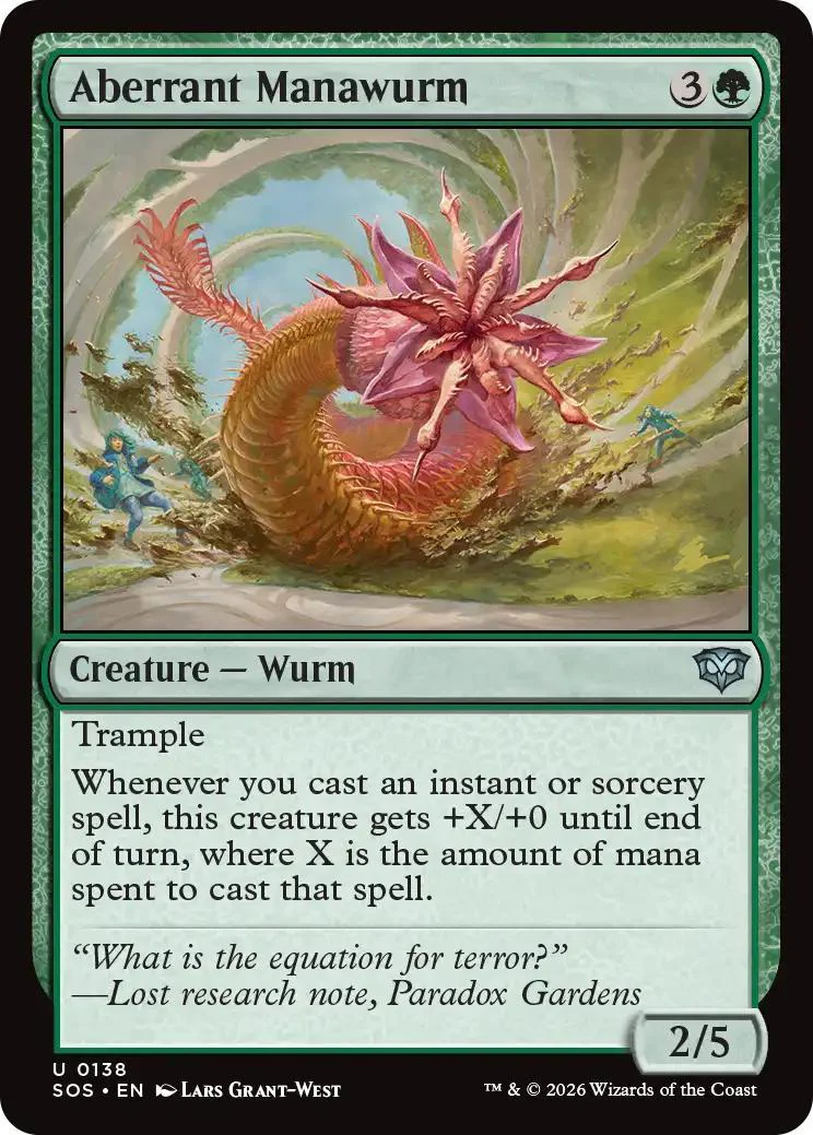 Aberrant Manawurm [138] [Secrets of Strixhaven] [Non-Foil]