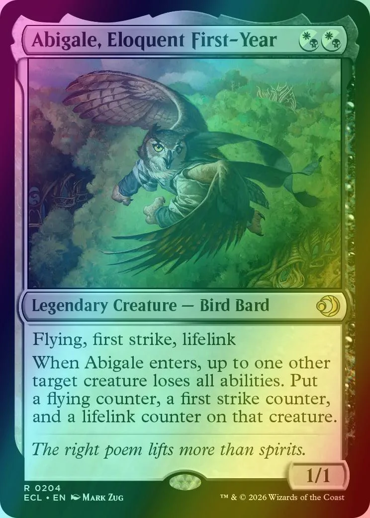 Abigale, Eloquent First-Year [204] [Lorwyn Eclipsed] [Foil]