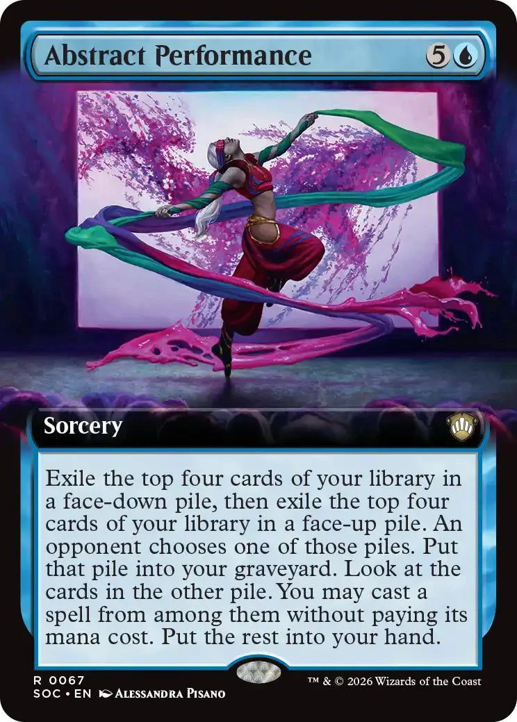 Abstract Performance [67] [Extended Art] [Secrets of Strixhaven: Commander] [Non-Foil]