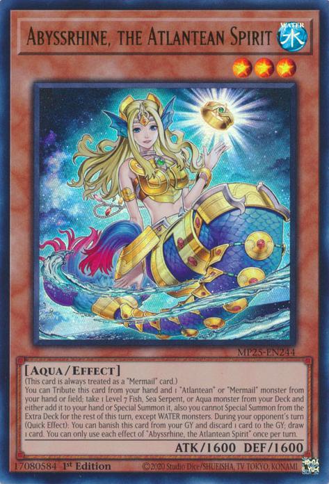 Abyssrhine, the Atlantean Spirit - MP25-EN244 - Ultra Rare - 1st Edition