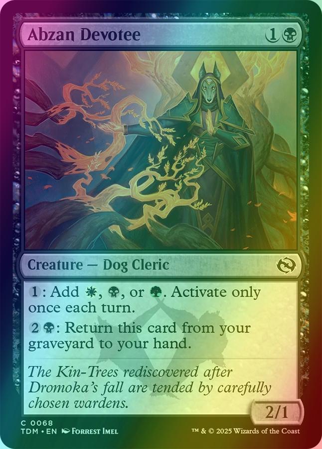 Abzan Devotee [68] [Tarkir: Dragonstorm] [Foil]