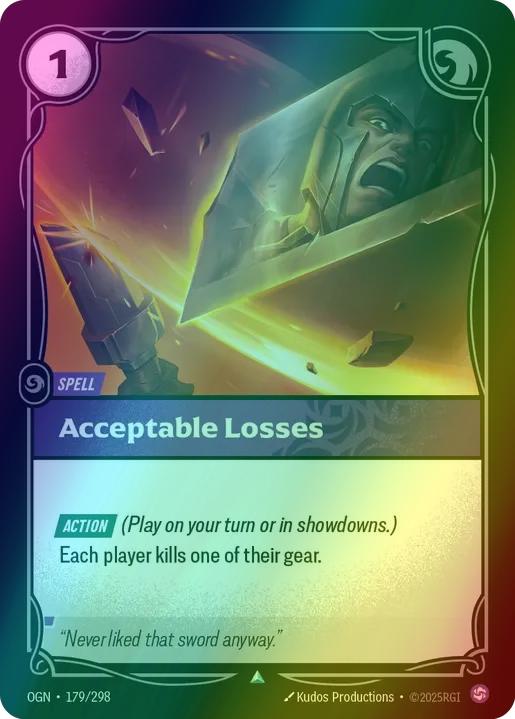 Acceptable Losses - 179/298 [Origins] [Foil]