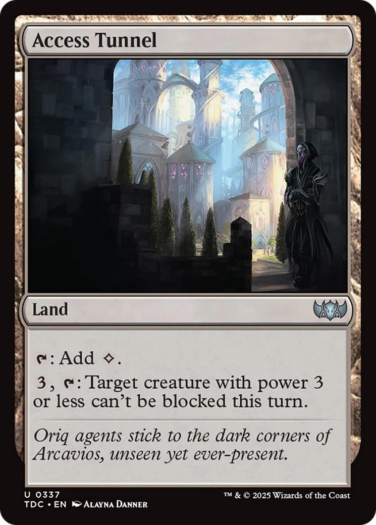 Access Tunnel [337] [Tarkir: Dragonstorm: Commander] [Non-Foil]