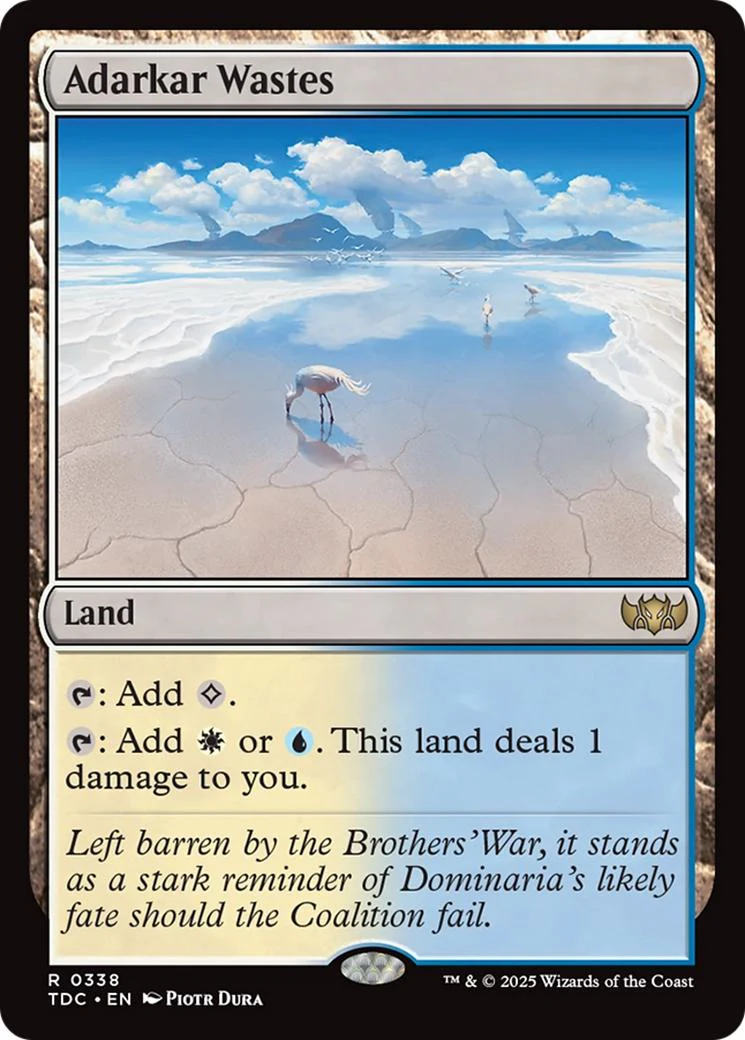 Adarkar Wastes [338] [Tarkir: Dragonstorm: Commander] [Non-Foil]