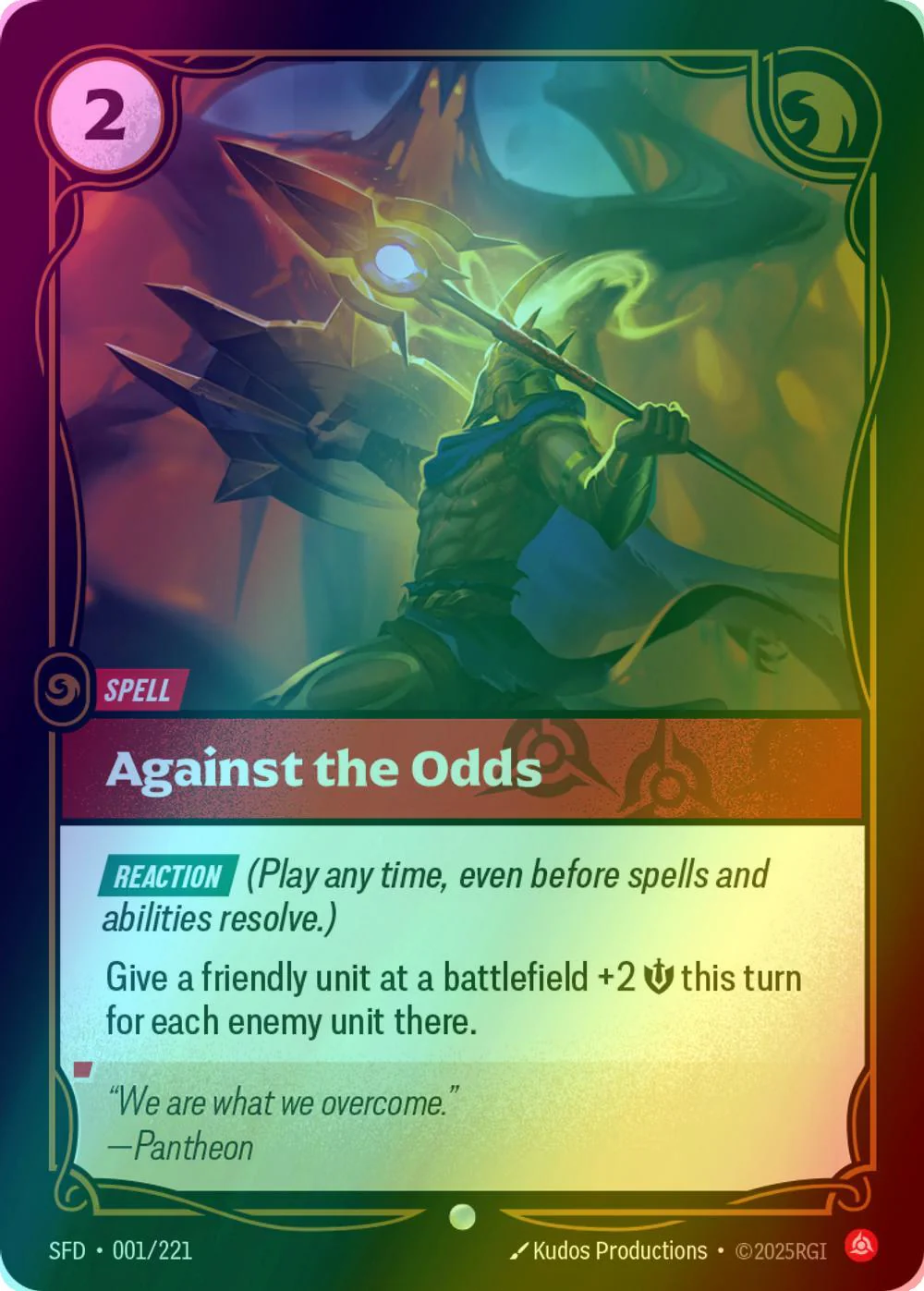 Against the Odds - 001/221 [Spiritforged] [Foil]