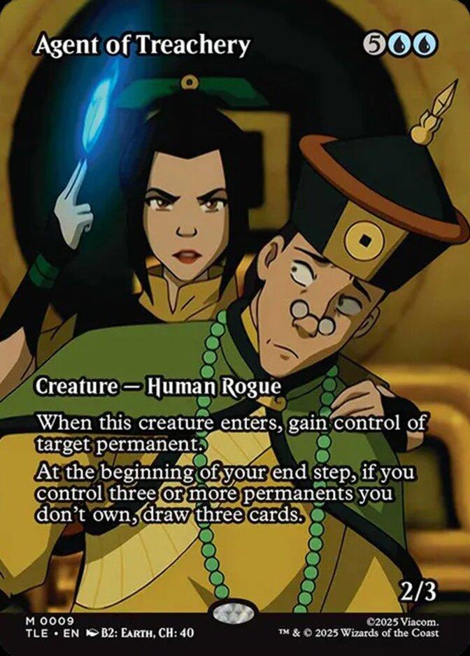 Agent of Treachery [9] [Borderless] [Source Material] [Avatar: The Last Airbender Eternal] [Non-Foil]