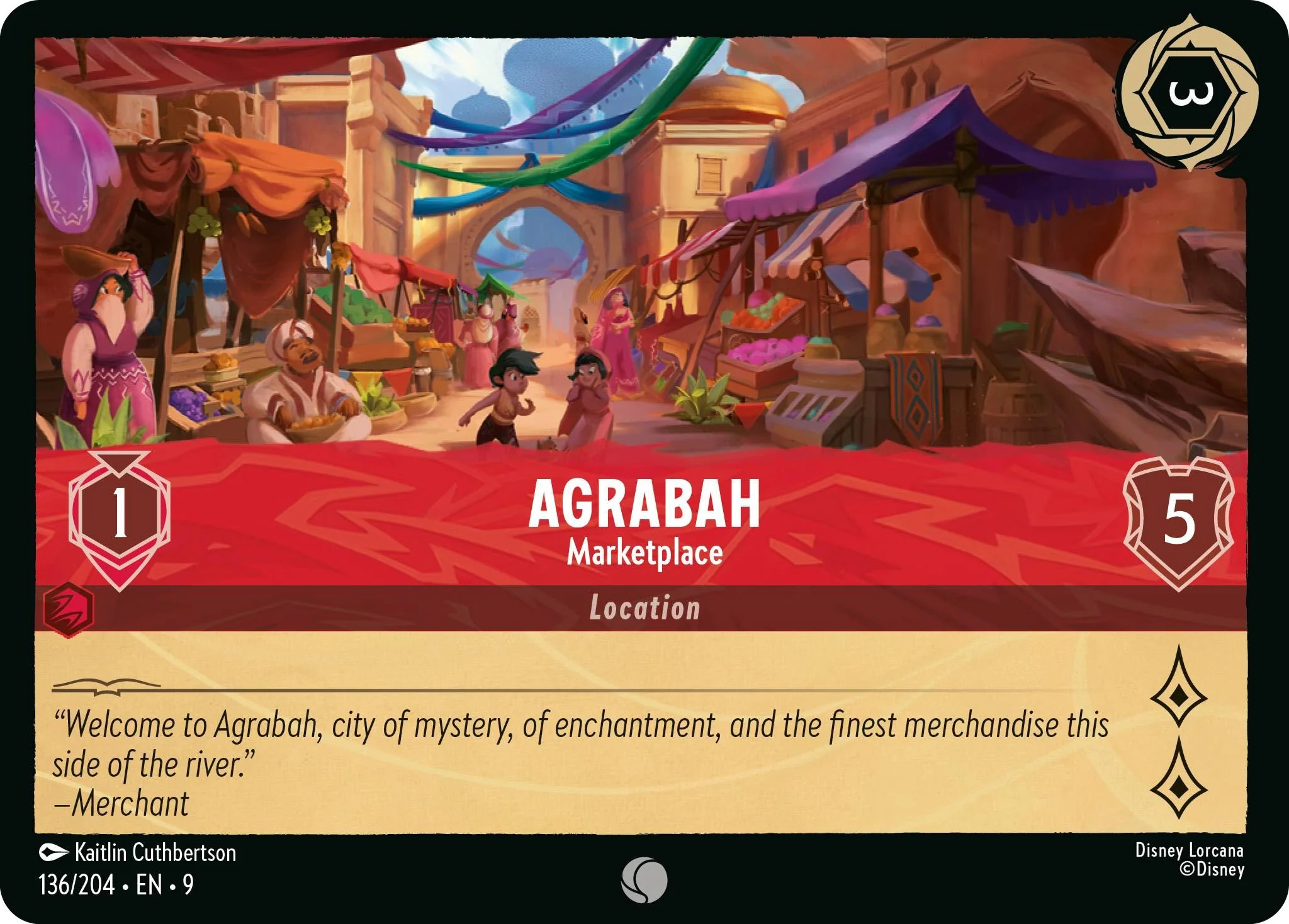 Agrabah - Marketplace - 136/204 [Fabled] [Non-Foil]
