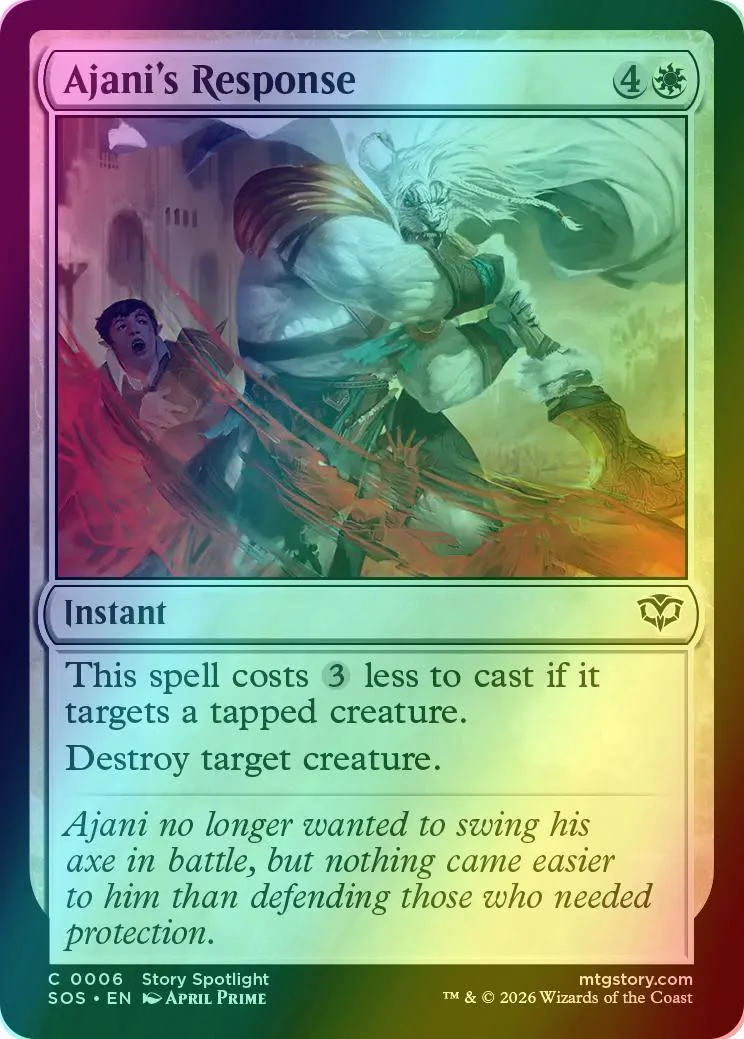 Ajani's Response [6] [Secrets of Strixhaven] [Foil]