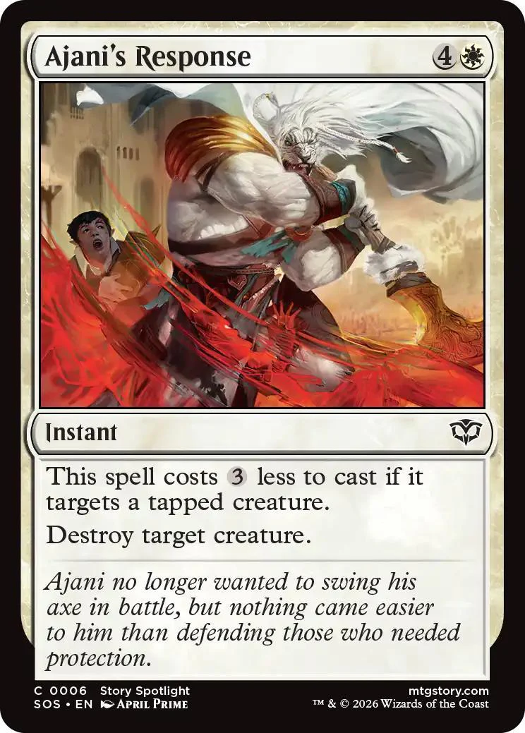 Ajani's Response [6] [Secrets of Strixhaven] [Non-Foil]
