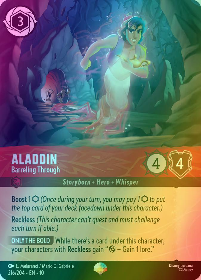 Aladdin - Barreling Through (Epic) - 216/204 [Whispers in the Well] [Holofoil]