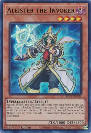 Aleister the Invoker - Alternate Art - RA04-EN024 - Ultra Rare - 1st Edition