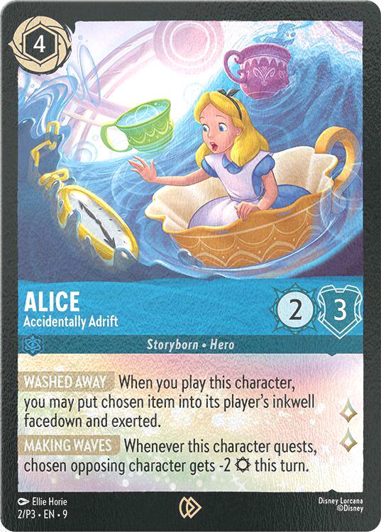 Alice - Accidentally Adrift - 2/P3 [Disney Lorcana Promo Cards] [Cold Foil]