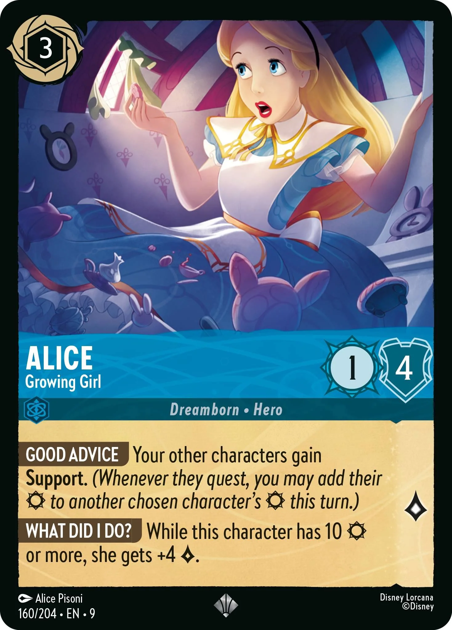 Alice - Growing Girl - 160/204 [Fabled] [Non-Foil]