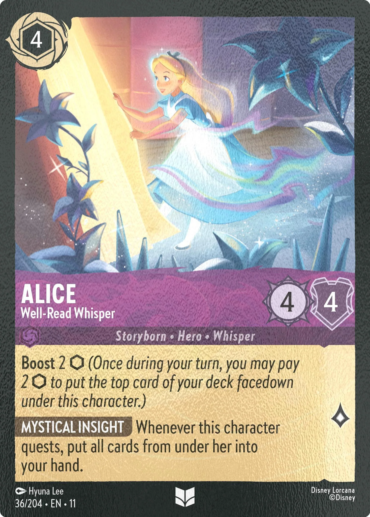 Alice - Well-Read Whisper - 36/204 [Winterspell] [Cold Foil]