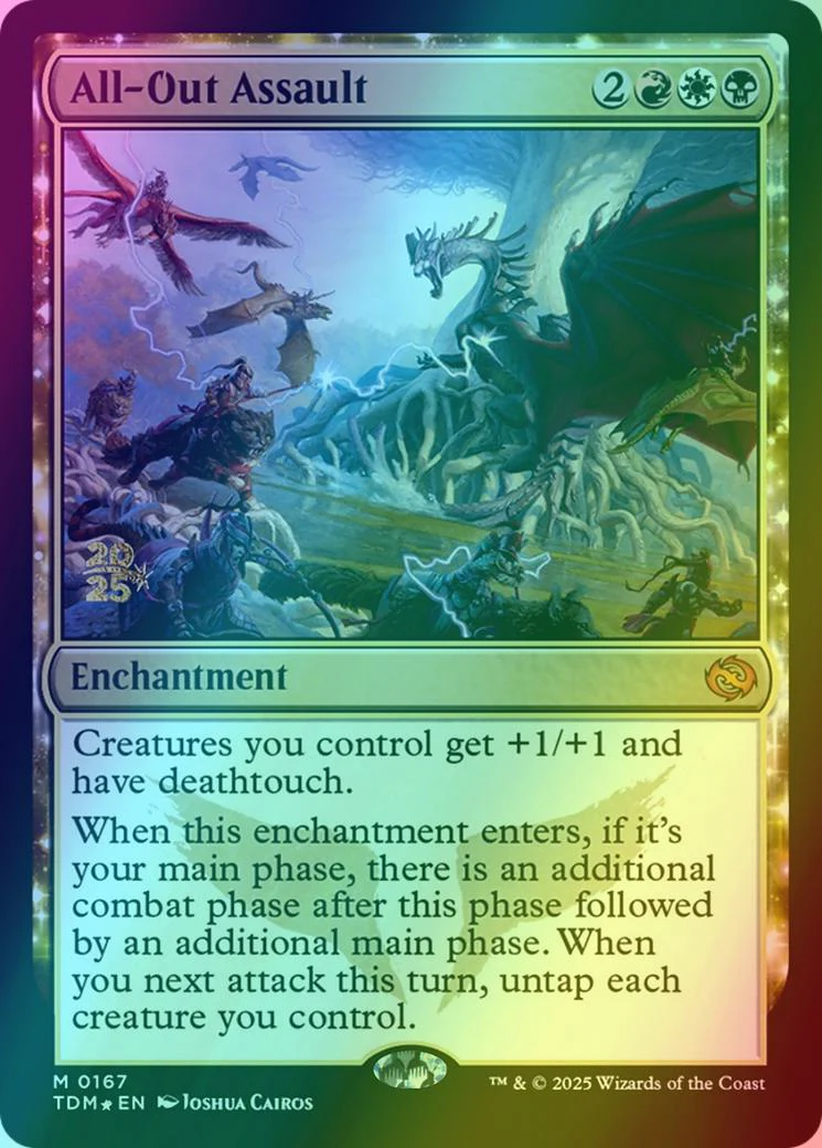 All-Out Assault [167s] [Prerelease] [Tarkir: Dragonstorm: Promos] [Foil]