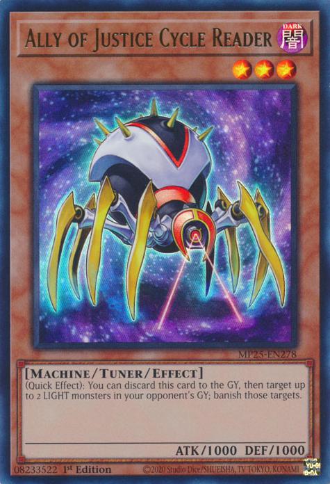 Ally of Justice Cycle Reader - MP25-EN278 - Ultra Rare - 1st Edition