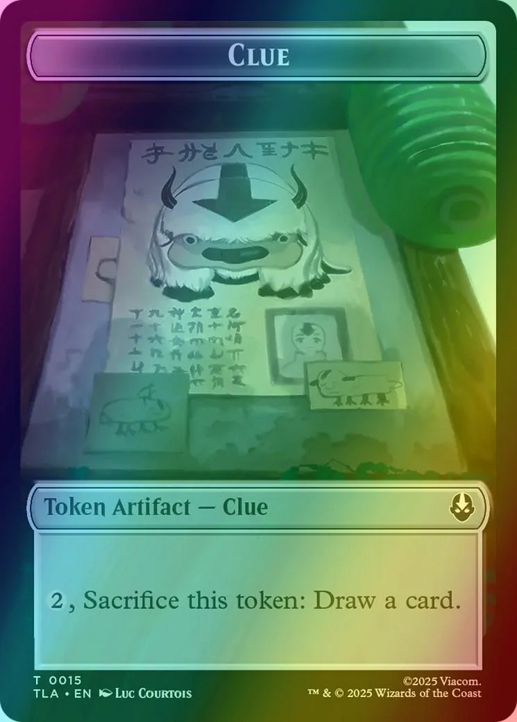 Ally Token (04) // Clue Token (15) [Avatar: The Last Airbender: Tokens] [Foil] - Image 2