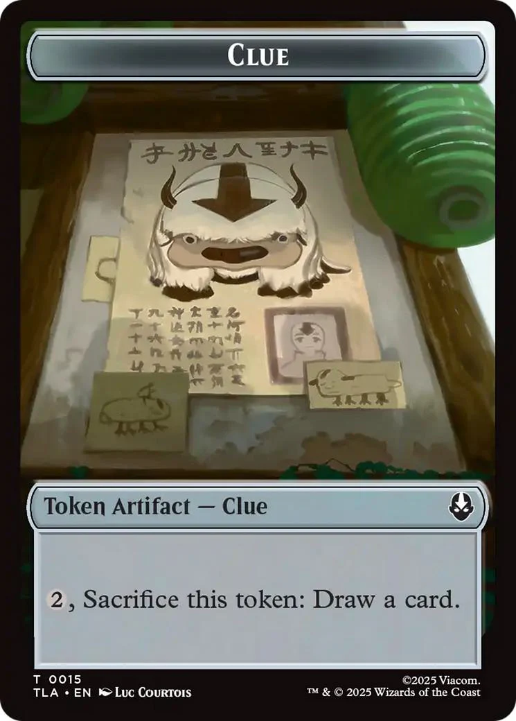 Ally Token (04) // Clue Token (15) [Avatar: The Last Airbender: Tokens] [Non-Foil] - Image 2
