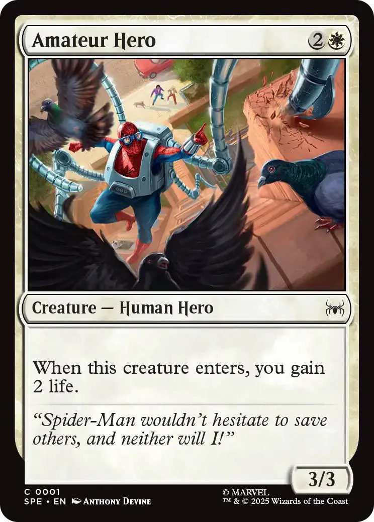 Amateur Hero [1] [Marvel's Spider-Man Eternal] [Non-Foil]