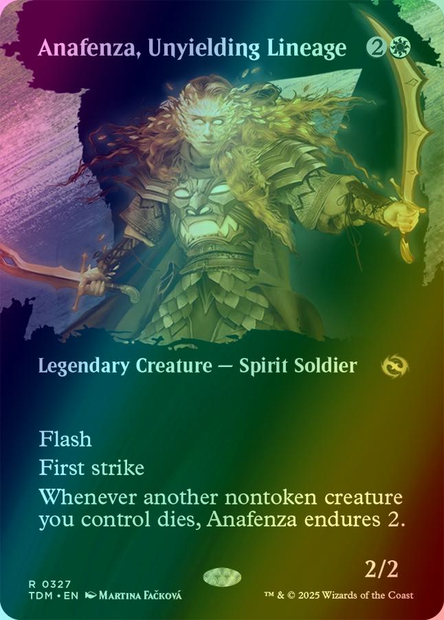 Anafenza, Unyielding Lineage [327] [Borderless] [Clan] [Tarkir: Dragonstorm] [Foil]