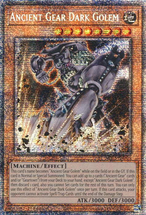 Ancient Gear Dark Golem - MP25-EN003 - Starlight Rare - 1st Edition