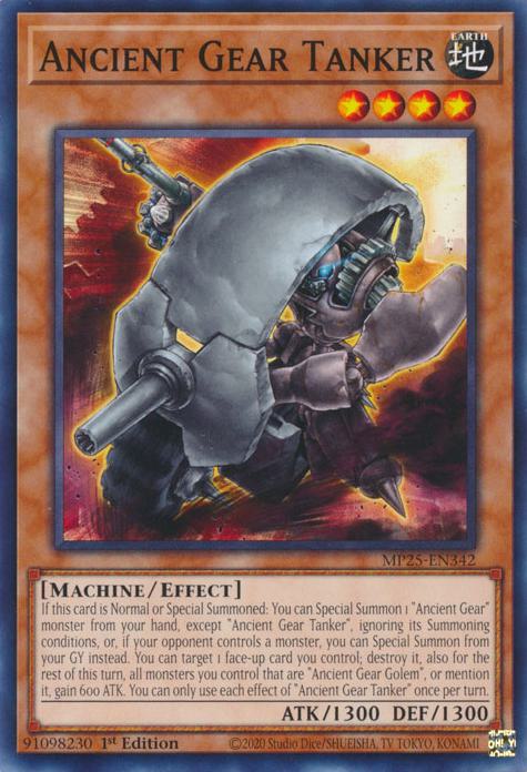 Ancient Gear Tanker - MP25-EN342 - Common - 1st Edition