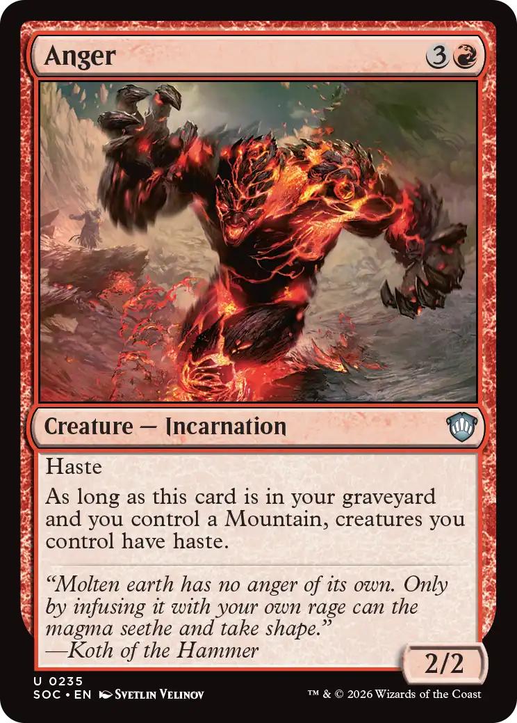 Anger [235] [Secrets of Strixhaven: Commander] [Non-Foil]