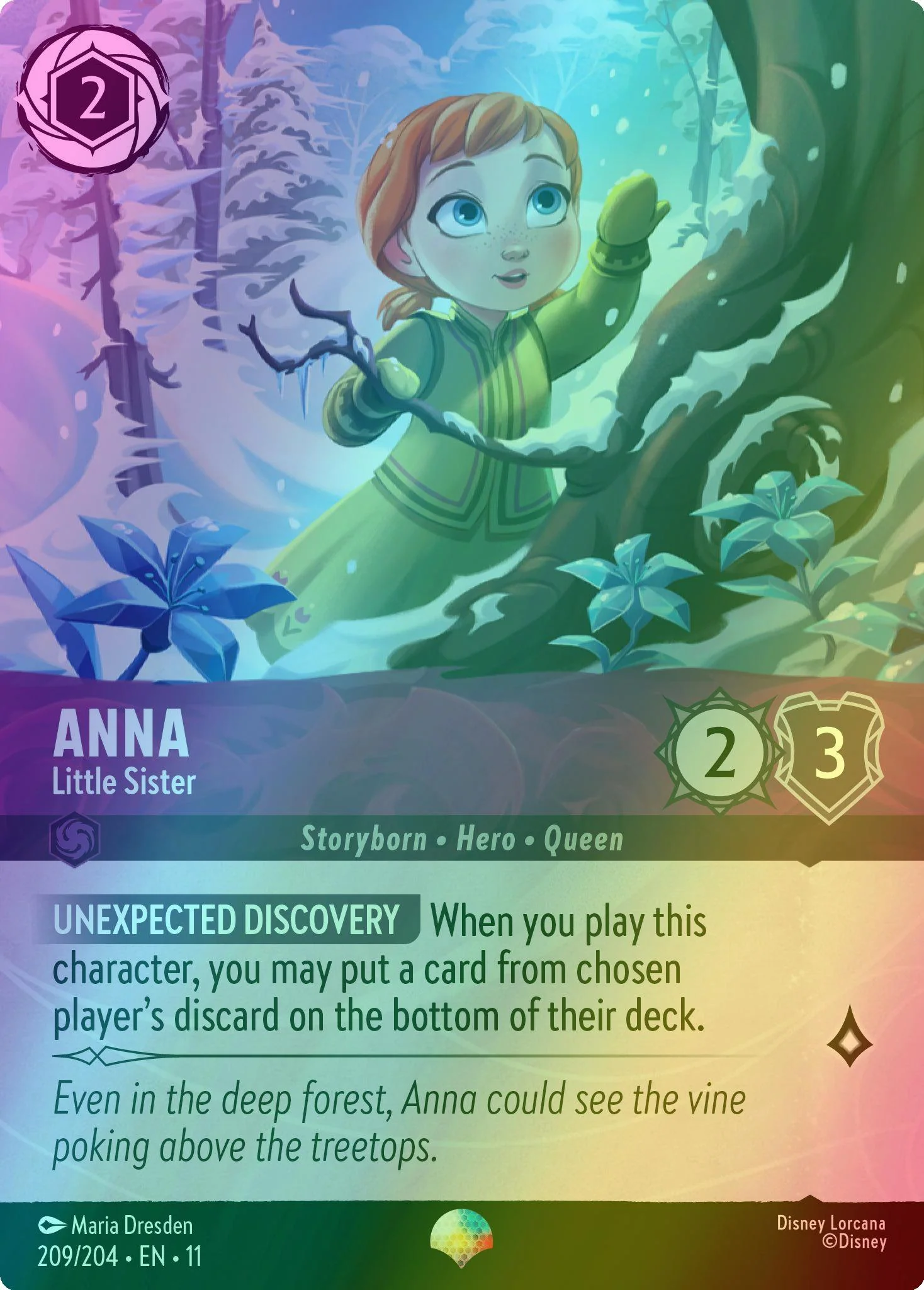 Anna - Little Sister (Epic) - 209/204 [Winterspell] [Holofoil]