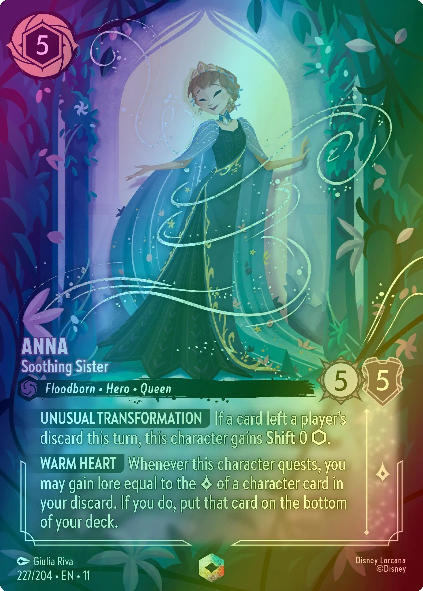 Anna - Soothing Sister (Enchanted) - 227/204 [Winterspell] [Holofoil]