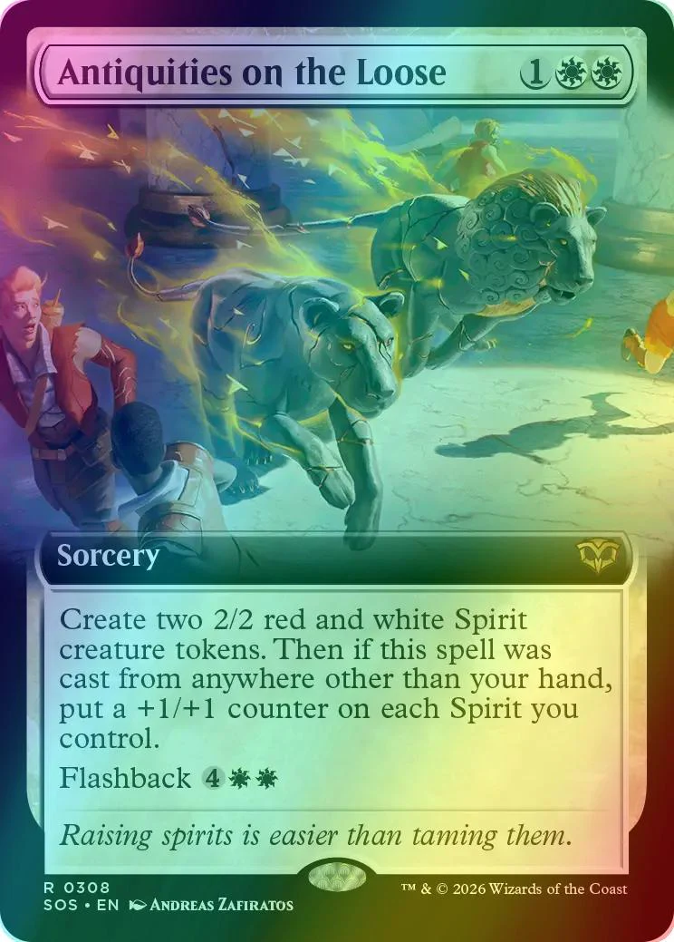 Antiquities on the Loose [308] [Extended Art] [Secrets of Strixhaven] [Foil]