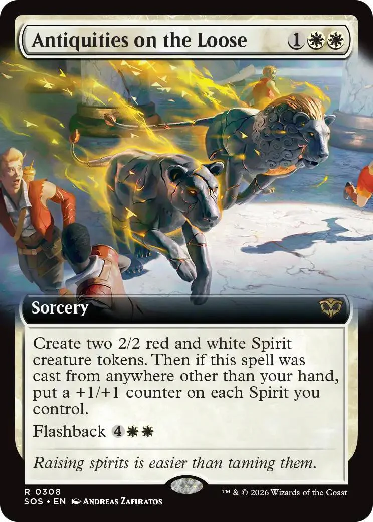 Antiquities on the Loose [308] [Extended Art] [Secrets of Strixhaven] [Non-Foil]