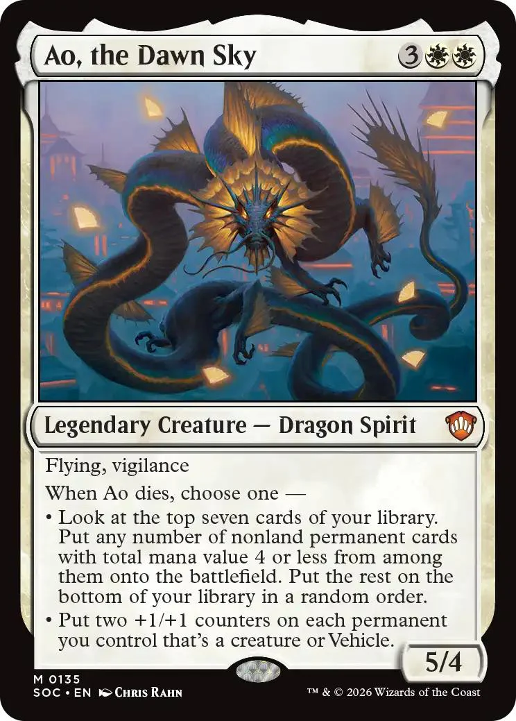 Ao, the Dawn Sky [135] [Secrets of Strixhaven: Commander] [Non-Foil]