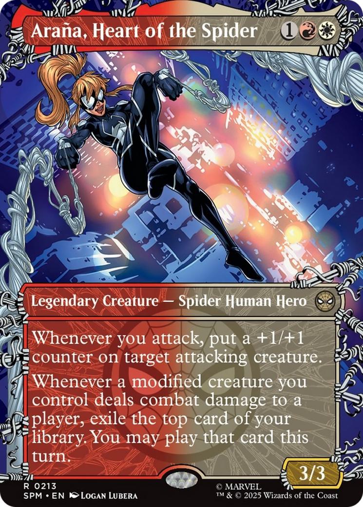 Araña, Heart of the Spider [213] [Borderless] [Web-Slinger] [Marvel's Spider-Man] [Non-Foil]