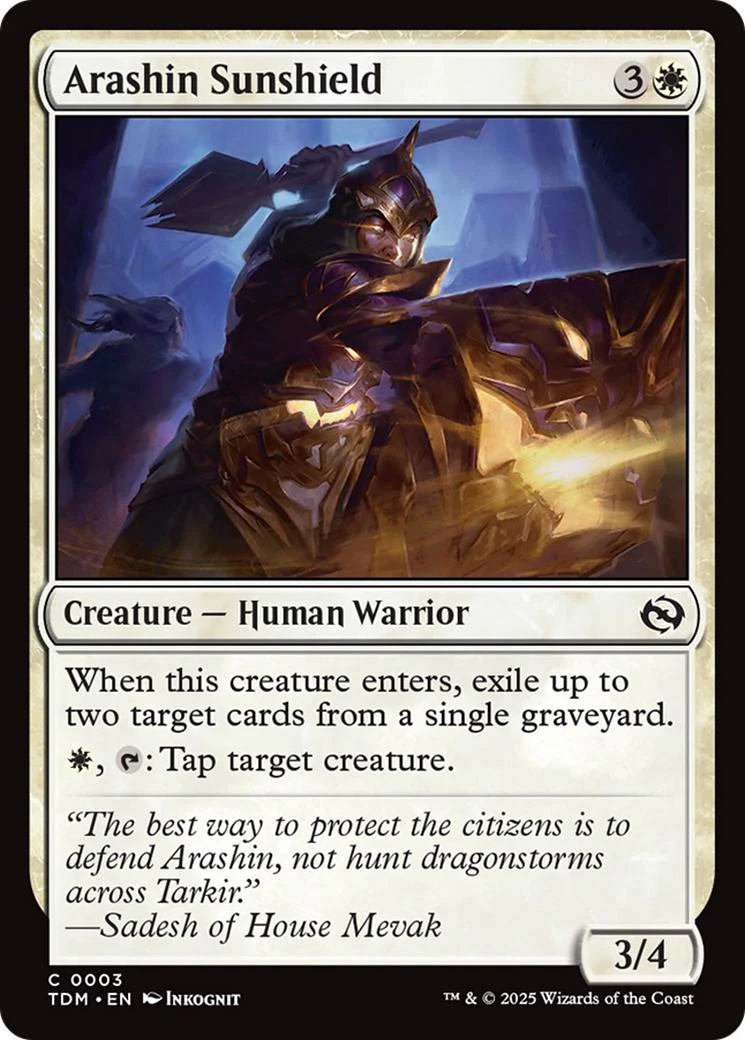 Arashin Sunshield [3] [Tarkir: Dragonstorm] [Non-Foil]