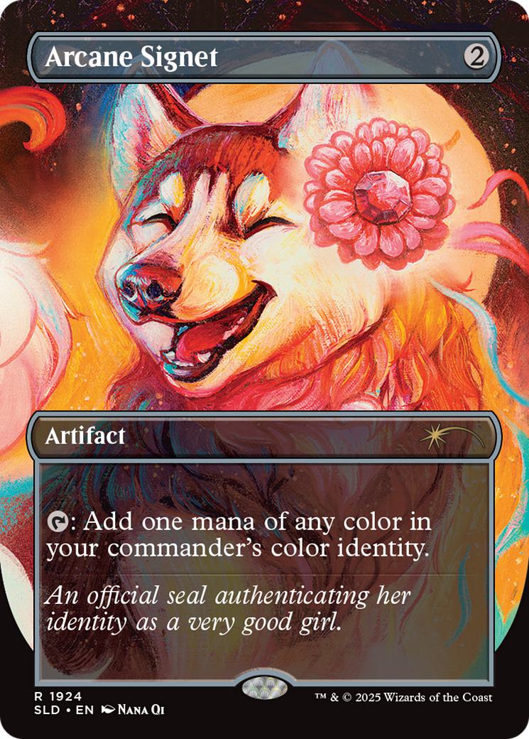 Arcane Signet [1924] [Borderless] [Dogs Are Better Than Cats] [Secret Lair Drop] [Non-Foil]