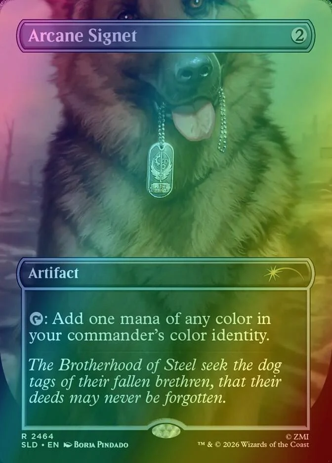 Arcane Signet [2464] [Borderless] [Fallout: Greet the Dog] [Secret Lair Drop] [Foil]