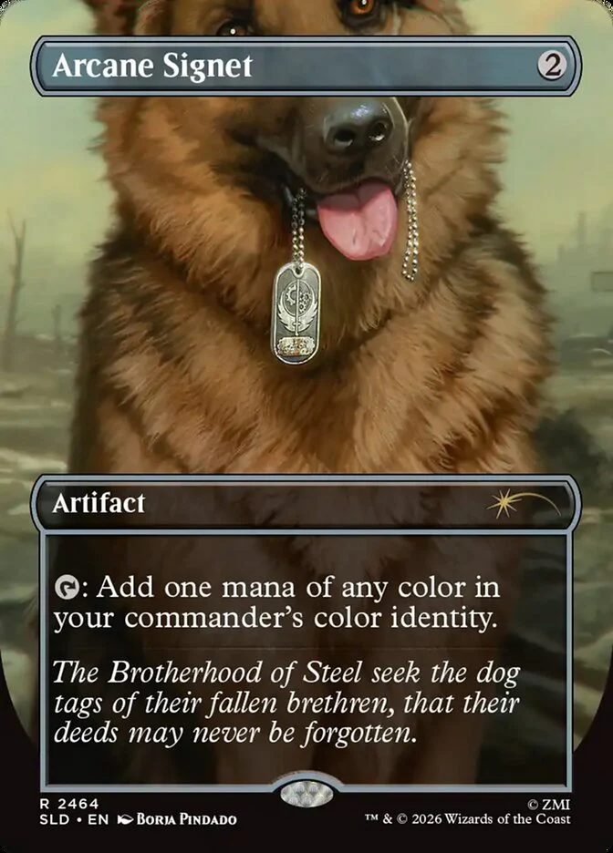 Arcane Signet [2464] [Borderless] [Fallout: Greet the Dog] [Secret Lair Drop] [Non-Foil]