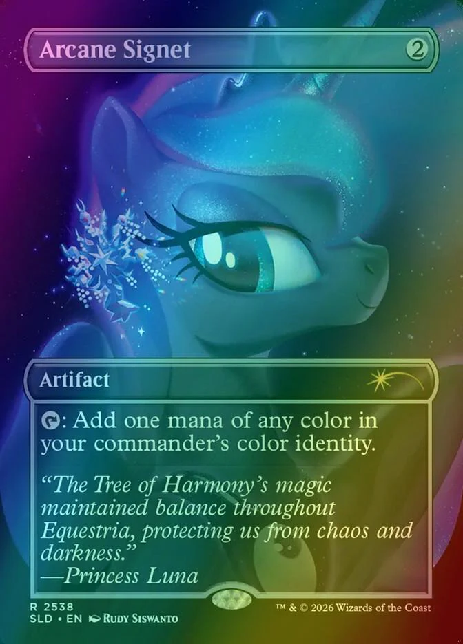 Arcane Signet [2538] [Borderless] [Friendship is Magic] [Secret Lair Drop] [Foil]