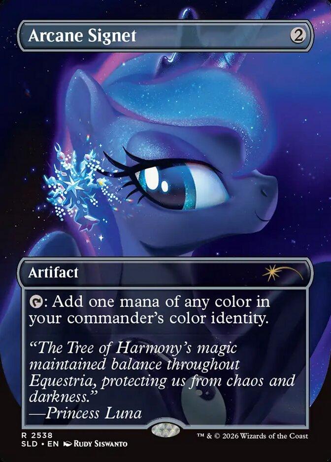 Arcane Signet [2538] [Borderless] [Friendship is Magic] [Secret Lair Drop] [Non-Foil]