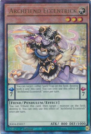 Archfiend Eccentrick - RA04-EN017 - Ultimate Rare - 1st Edition