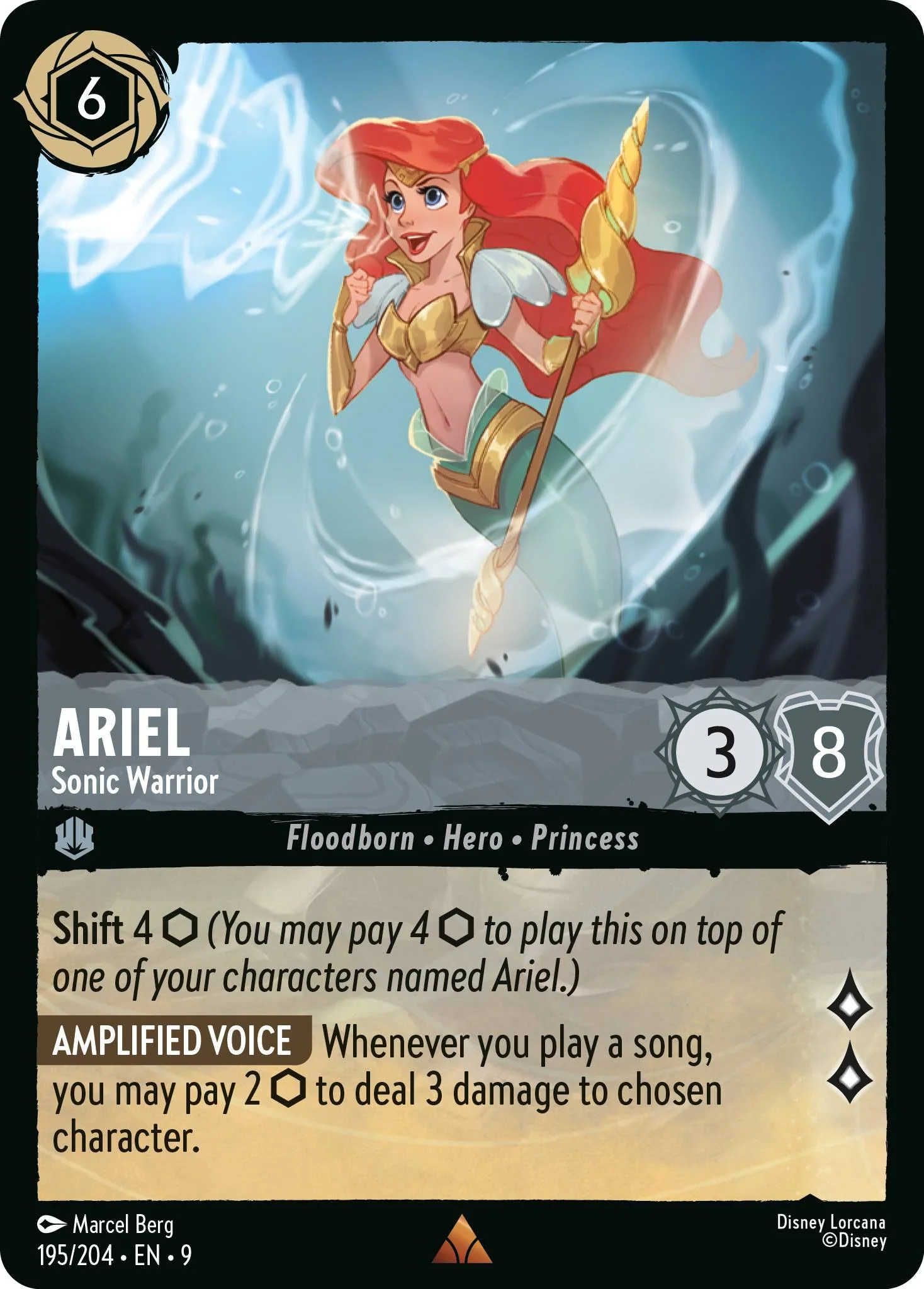 Ariel - Sonic Warrior - 195/204 [Fabled] [Non-Foil]