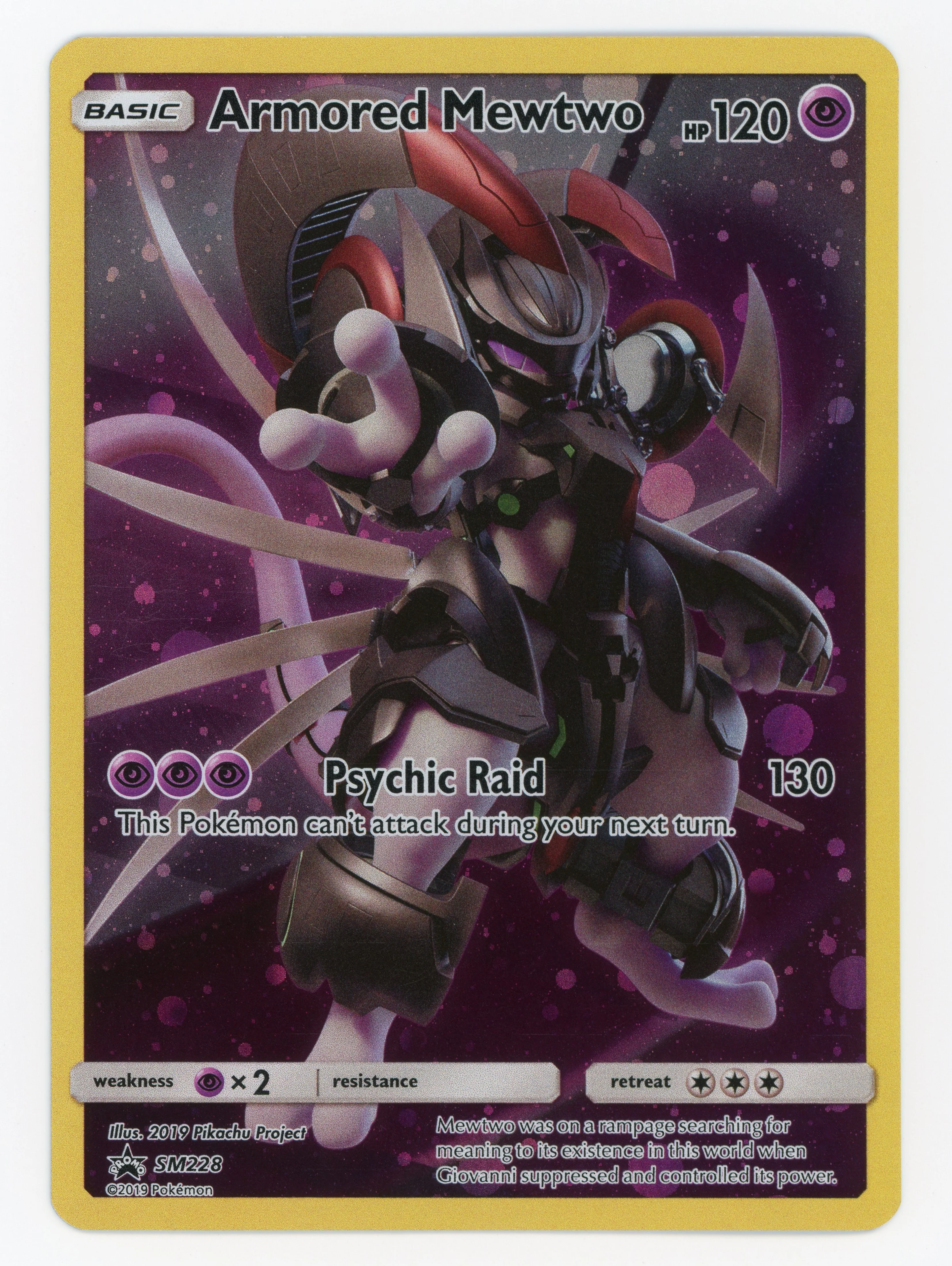 Armored Mewtwo - SM228 - Promo - Holo - Scan 15623