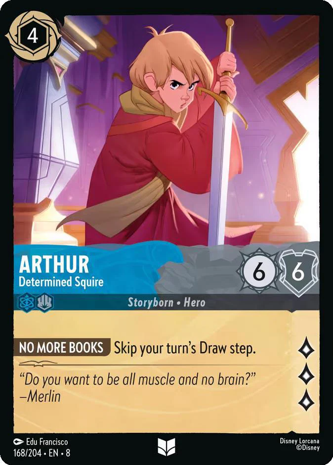 Arthur - Determined Squire - 168/204 [Reign of Jafar] [Non-Foil]