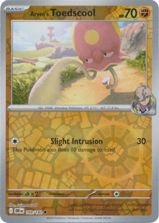 Arven's Toedscool - 109/182 - Common [sv10-109] [Reverse Holo]