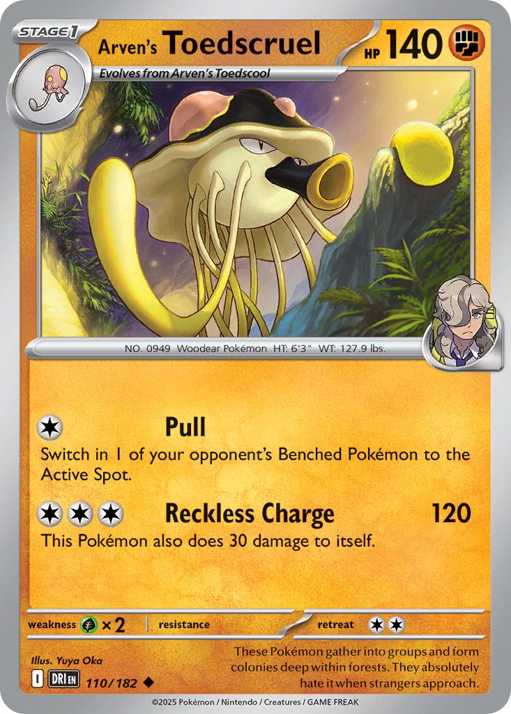 Arven's Toedscruel - 110/182 - Uncommon [sv10-110] [Non-Holo]