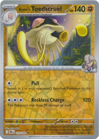 Arven's Toedscruel - 110/182 - Uncommon [sv10-110] [Reverse Holo]